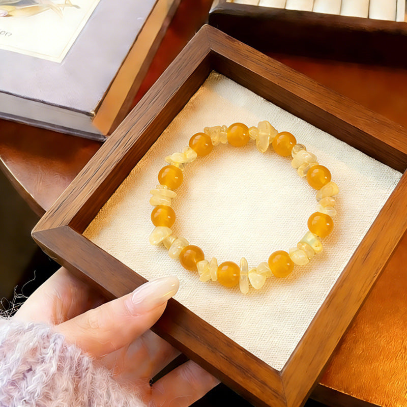 Natural crystal gravel crystal bracelet agate jade irregular bracelet jewelry spot