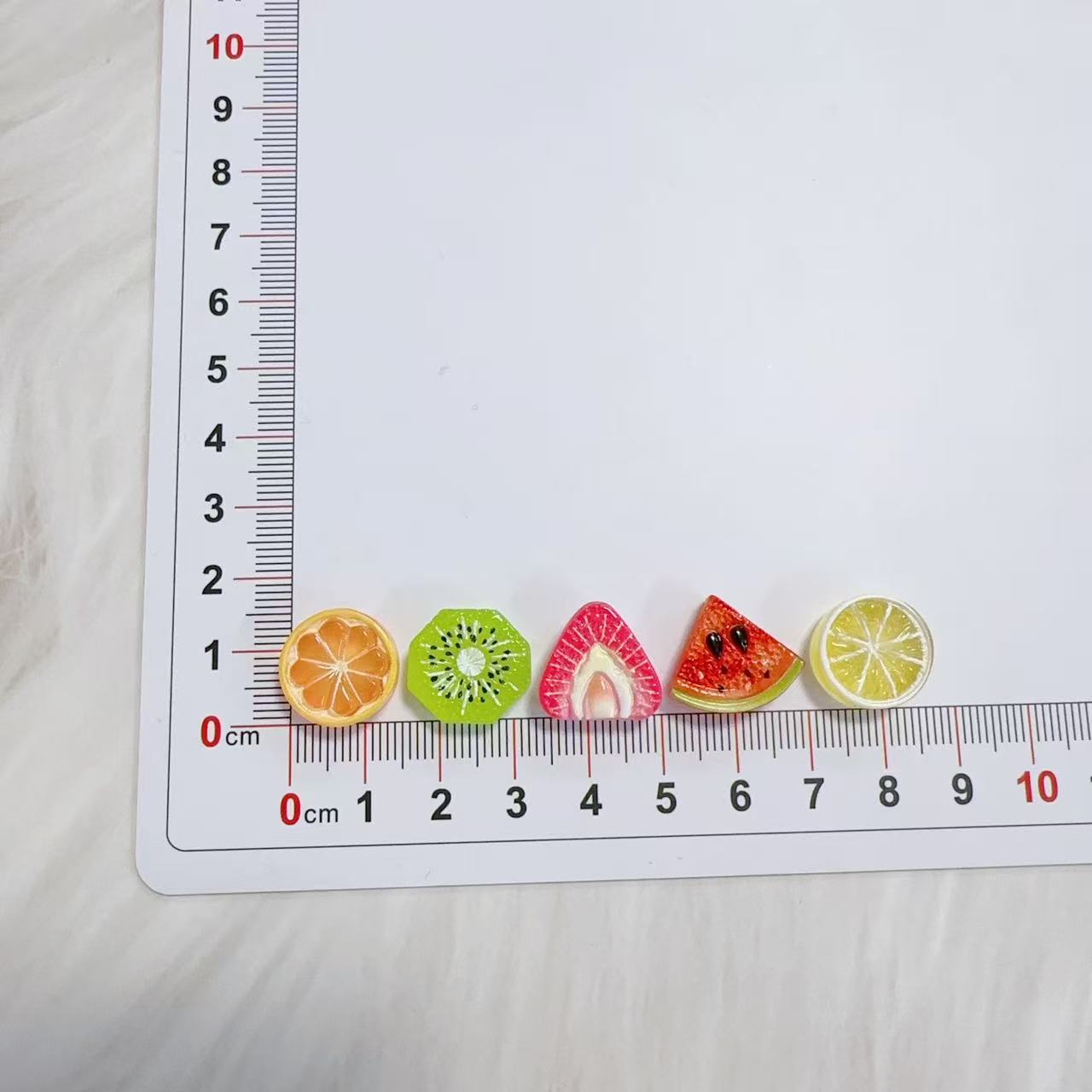 Simulated summer fruit slices DIY cream glue hairpin headband keychain shoe water cup resin accessories material