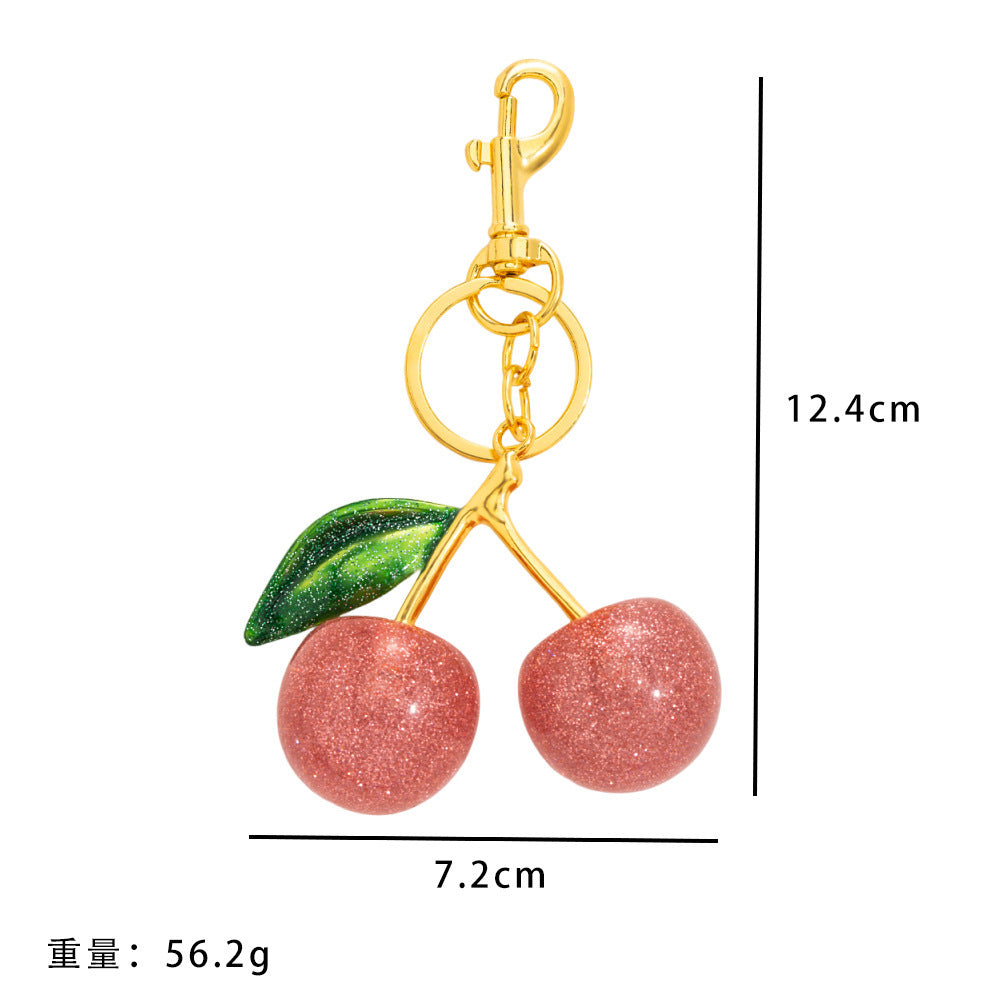 Cherry Keychain Multi-color Cherry Pendant Fashion Bag Pendant