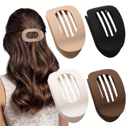 Flat Hair Clips for Women, French Design Flat Hair Claws, Secure Hold Inner Teeth Hair Claw Clips, Strong Hold No Slip Hair Barrettes For Lying Down Holiday Gifts