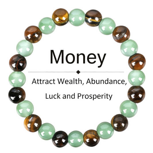 Rough stone bracelet, natural tiger's eye stone bracelet, green Dongling bracelet, high-end jewelry, unisexMoney  Attract Money, Good Luck,  Facilitating Business Negotiations, Boosting Wealth Accumulation, Aiding