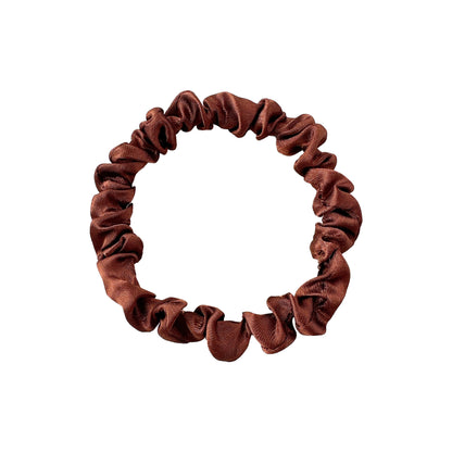 New Satin Cloth Art Large Intestine Hair Band, Simple High-end Hair Accessories, Solid Color Rubber Band, No Hair Rope