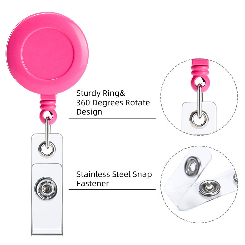 Special Supply for Easy-to-pull Buckle, Chest Card, Portable Badge, Telescopic Buckle, ID Card Sleeve, Lanyard, Easy-to-pull Work Card, Multi-function