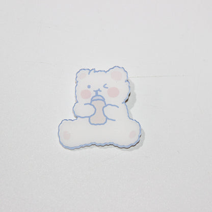Student accessories acrylic brooch, creative cute cartoon brooch, personalized bag clothing accessories badge wholesale
