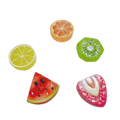 Simulated summer fruit slices DIY cream glue hairpin headband keychain shoe water cup resin accessories material