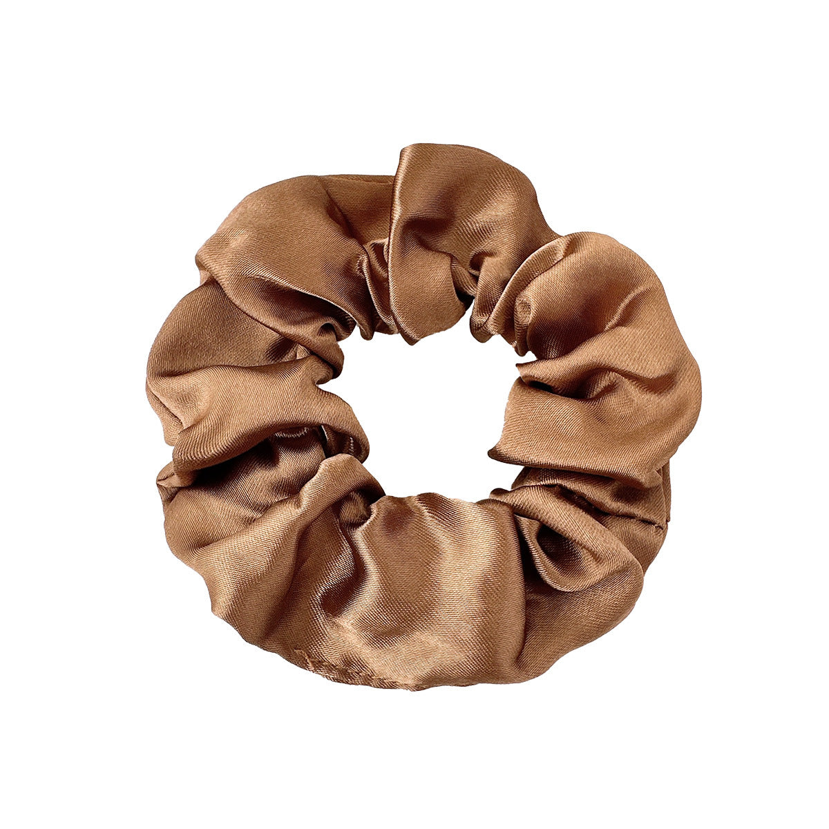 New Satin Cloth Art Large Intestine Hair Band, Simple High-end Hair Accessories, Solid Color Rubber Band, No Hair Rope