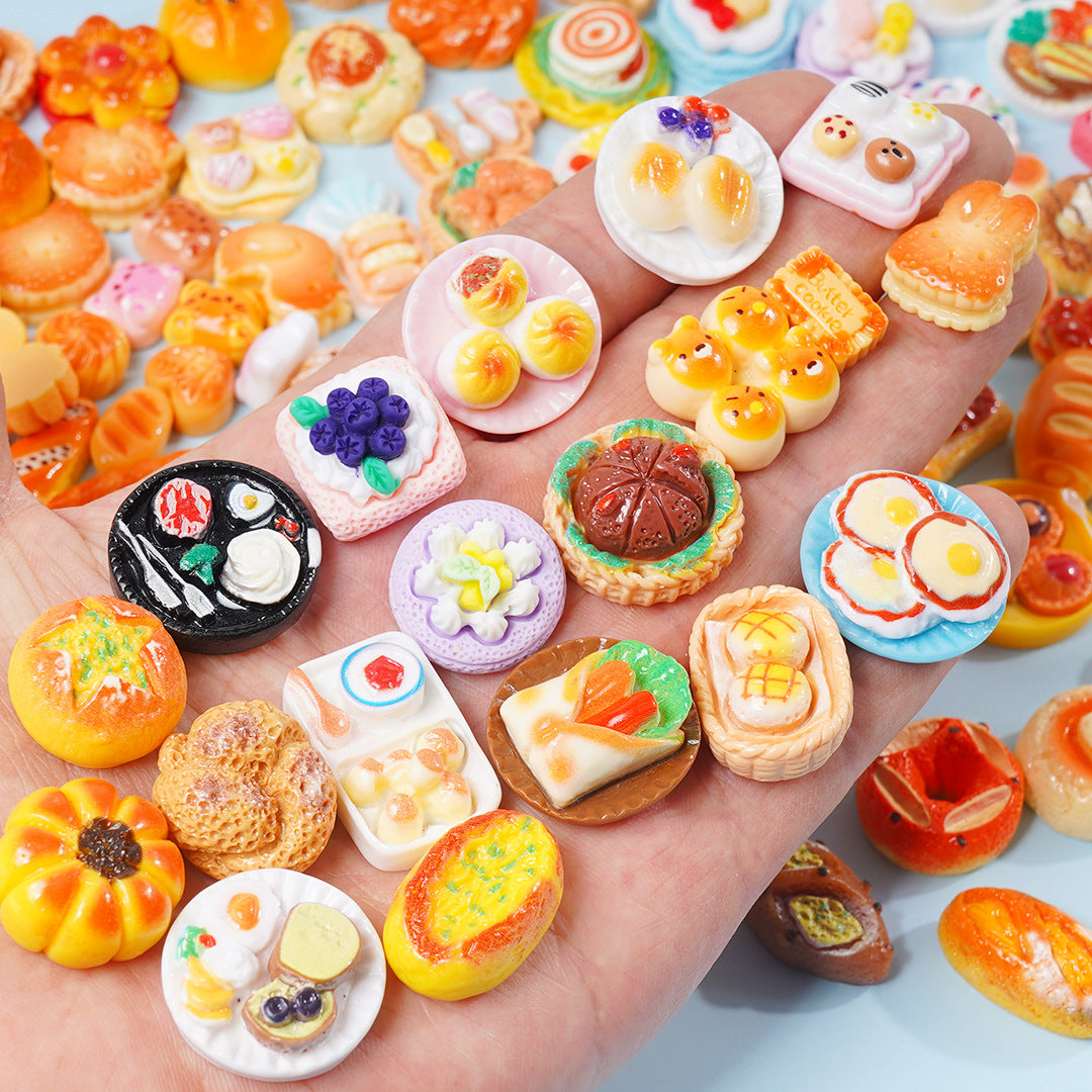Edible game bread simulation miniature edible game ornament resin DIY jewelry accessories convenience store supermarket materials