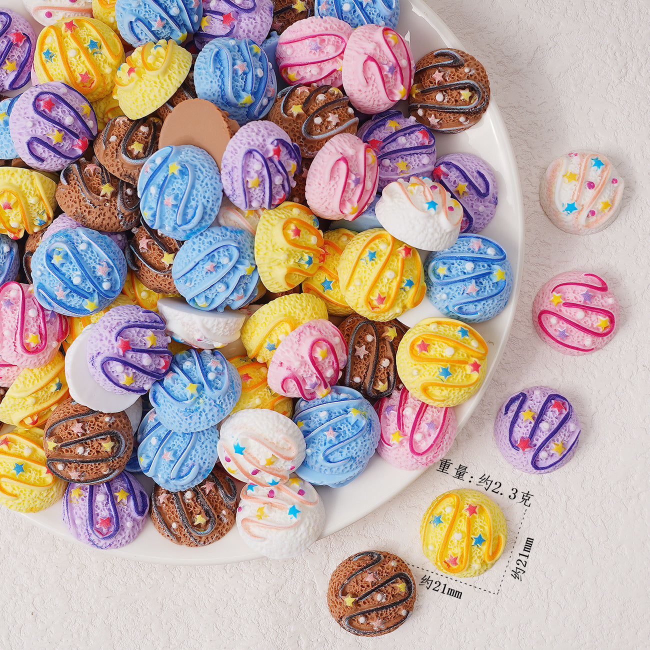 Edible game bread simulation miniature edible game ornament resin DIY jewelry accessories convenience store supermarket materials