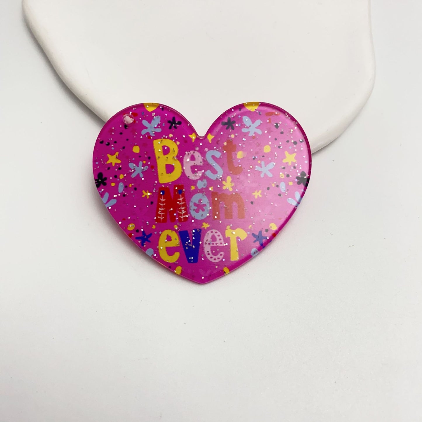 Acrylic creative love couple love pendant pendant DIY mobile phone chain bag hanging keychain jewelry accessories