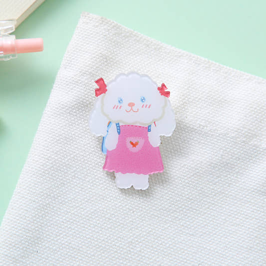 Student accessories acrylic brooch, creative cute cartoon brooch, personalized bag clothing accessories badge wholesale