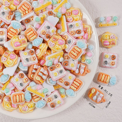 Edible game bread simulation miniature edible game ornament resin DIY jewelry accessories convenience store supermarket materials
