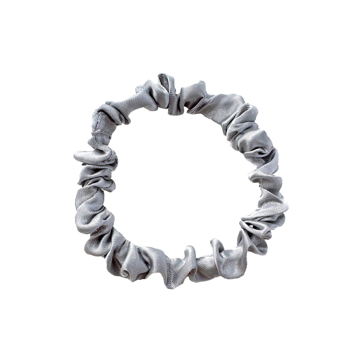 New Satin Cloth Art Large Intestine Hair Band, Simple High-end Hair Accessories, Solid Color Rubber Band, No Hair Rope