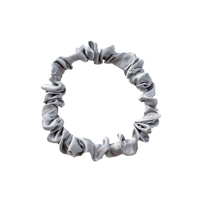New Satin Cloth Art Large Intestine Hair Band, Simple High-end Hair Accessories, Solid Color Rubber Band, No Hair Rope