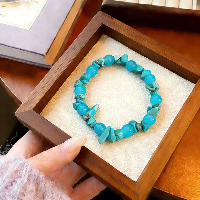 Natural crystal gravel crystal bracelet agate jade irregular bracelet jewelry spot