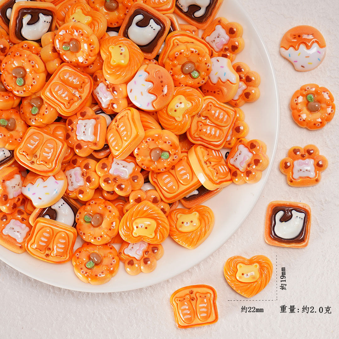 Edible game bread simulation miniature edible game ornament resin DIY jewelry accessories convenience store supermarket materials