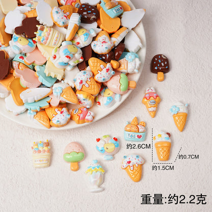 Edible game bread simulation miniature edible game ornament resin DIY jewelry accessories convenience store supermarket materials