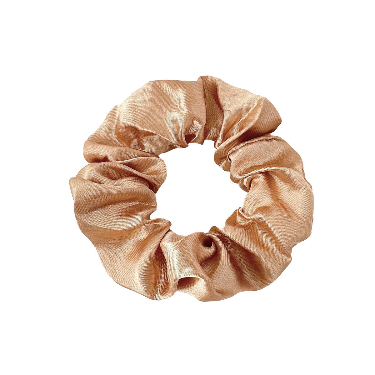 New Satin Cloth Art Large Intestine Hair Band, Simple High-end Hair Accessories, Solid Color Rubber Band, No Hair Rope
