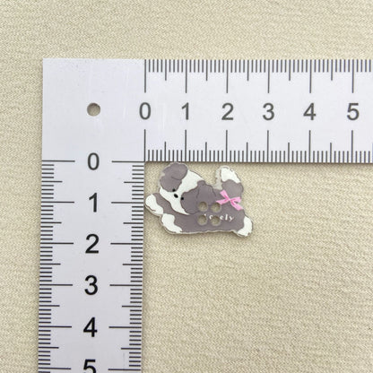 Cute Printed Puppy Button Accessories DIY Sweater Buttons Handmade Clothing Shoes, Hats, Socks Mobile Phone Case Patch