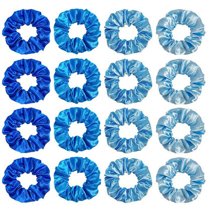 40-Color Satin Fabric Large Intestine Hair Band Hair Tie Headrope Rubber Band Fashion Head Flower Hair Accessories