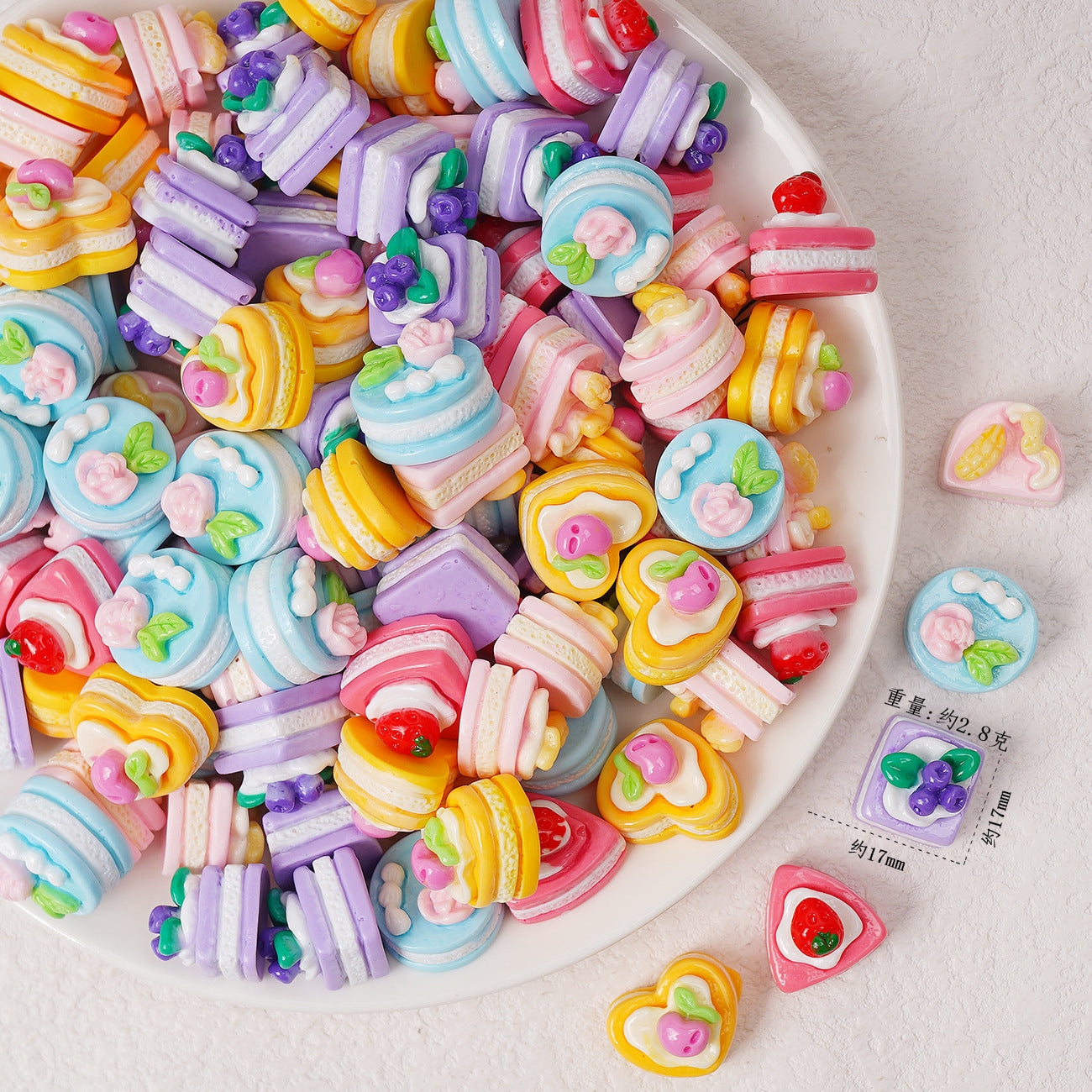 Edible game bread simulation miniature edible game ornament resin DIY jewelry accessories convenience store supermarket materials