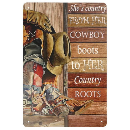 Bathroom Sign Decorative Painting, Home Poster Retro American Tin Painting Washing Room Decorative Painting