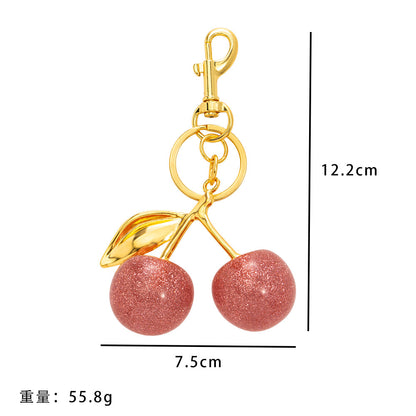 Cherry Keychain Multi-color Cherry Pendant Fashion Bag Pendant