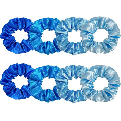 40-Color Satin Fabric Large Intestine Hair Band Hair Tie Headrope Rubber Band Fashion Head Flower Hair Accessories