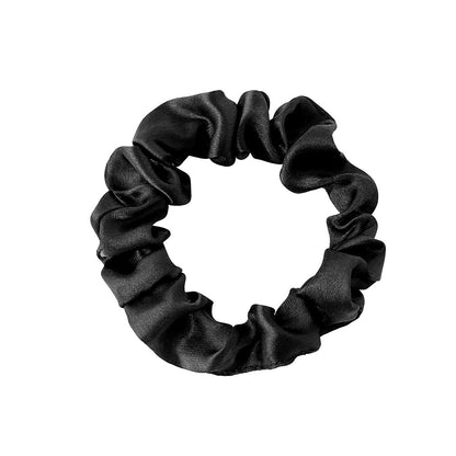 New Satin Cloth Art Large Intestine Hair Band, Simple High-end Hair Accessories, Solid Color Rubber Band, No Hair Rope