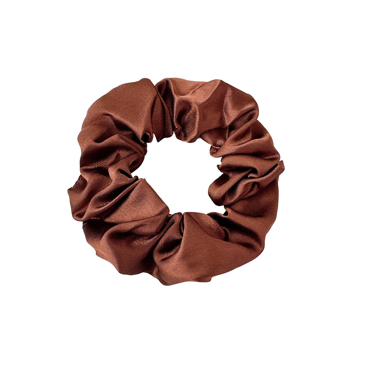 New Satin Cloth Art Large Intestine Hair Band, Simple High-end Hair Accessories, Solid Color Rubber Band, No Hair Rope