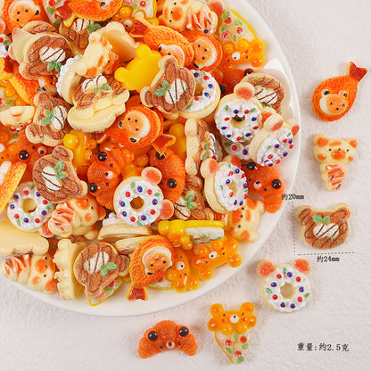 Edible game bread simulation miniature edible game ornament resin DIY jewelry accessories convenience store supermarket materials