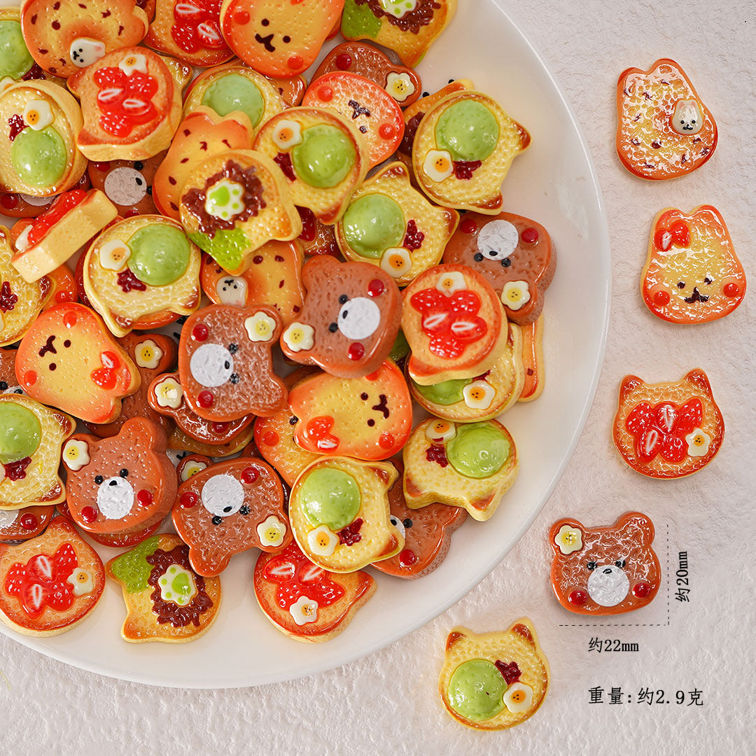 Edible game bread simulation miniature edible game ornament resin DIY jewelry accessories convenience store supermarket materials