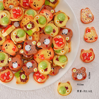 Edible game bread simulation miniature edible game ornament resin DIY jewelry accessories convenience store supermarket materials