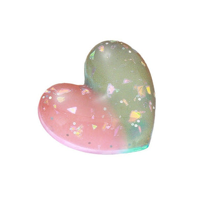 Love DIY jewelry resin peach heart headgear earrings pendant accessories mobile phone case patch slippers decoration