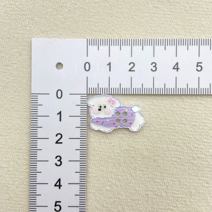 Cute Printed Puppy Button Accessories DIY Sweater Buttons Handmade Clothing Shoes, Hats, Socks Mobile Phone Case Patch