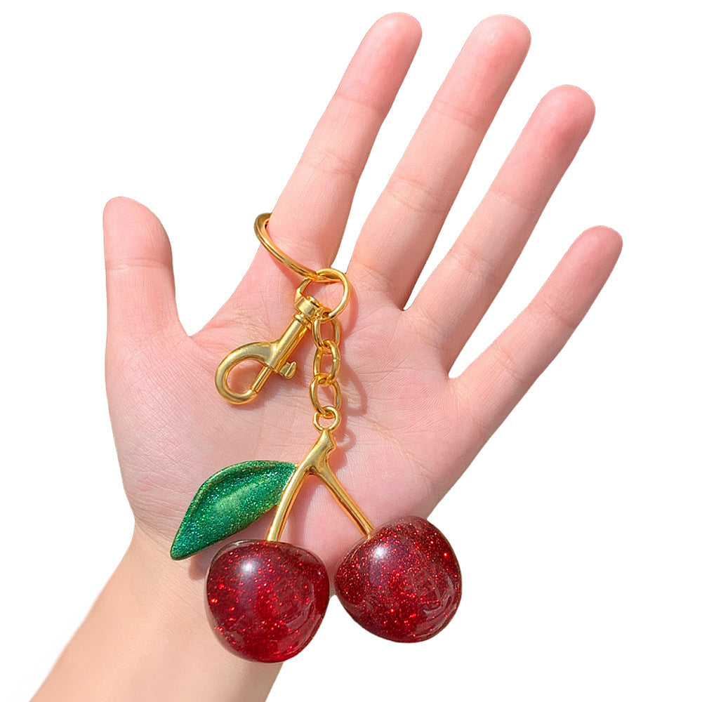 Cherry Keychain Multi-color Cherry Pendant Fashion Bag Pendant