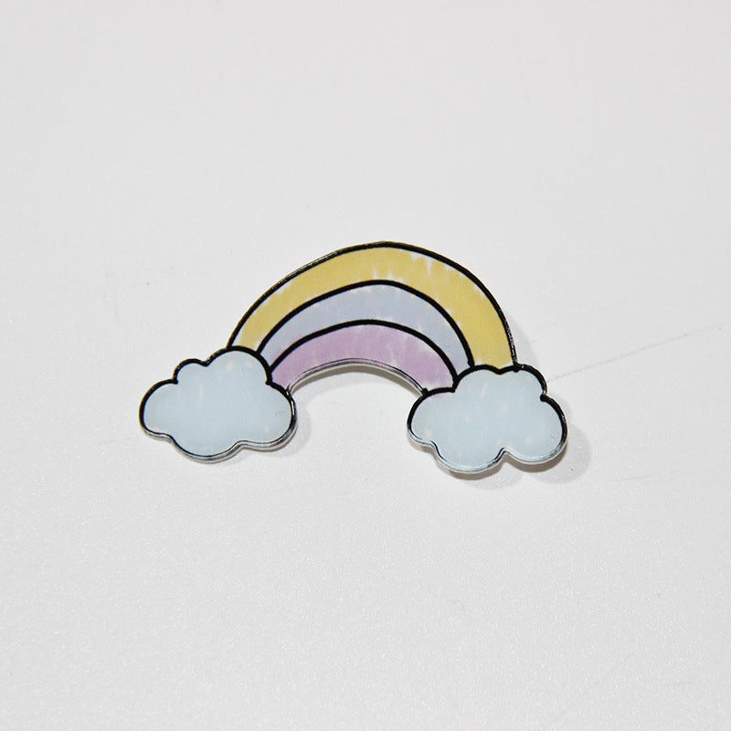 Student accessories acrylic brooch, creative cute cartoon brooch, personalized bag clothing accessories badge wholesale