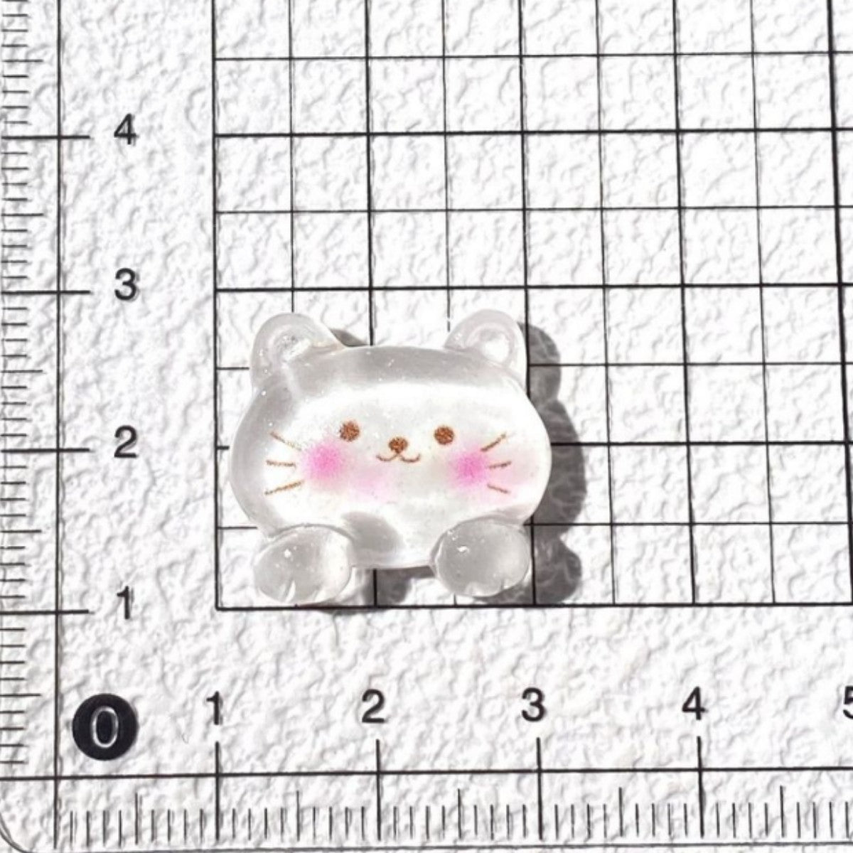 10pcs Transparent cute animal resin accessories DIY cream glue mobile phone case hair accessories hairpin water cup storage box patch