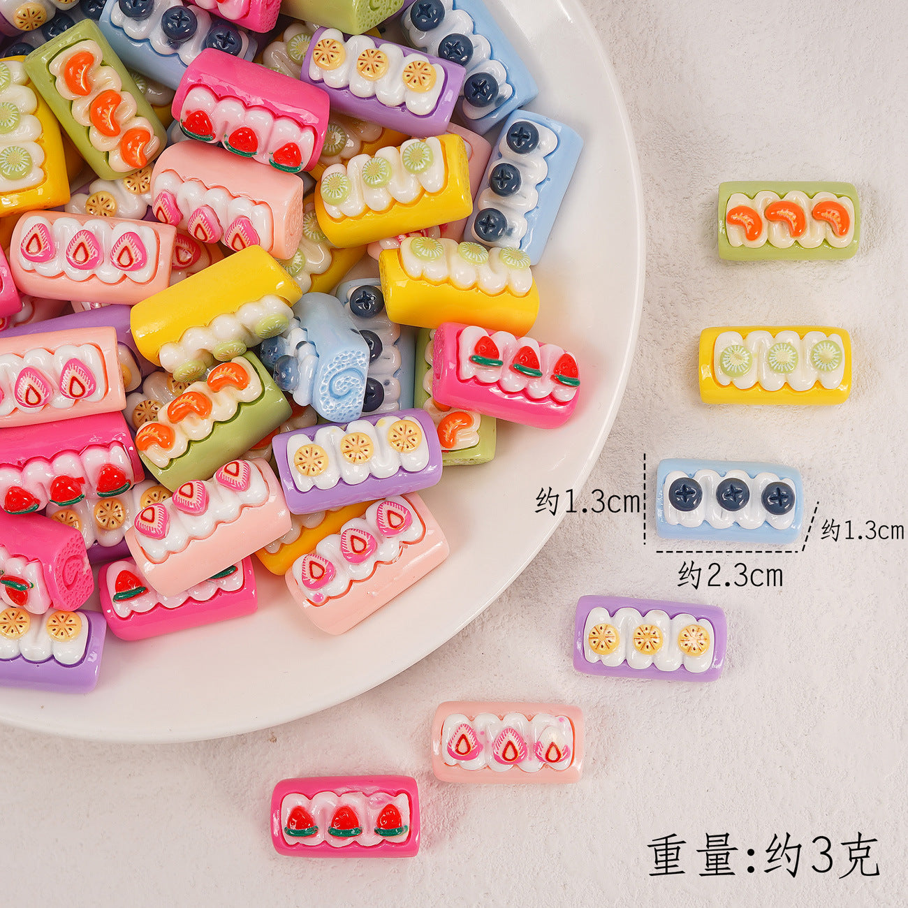 Edible game bread simulation miniature edible game ornament resin DIY jewelry accessories convenience store supermarket materials