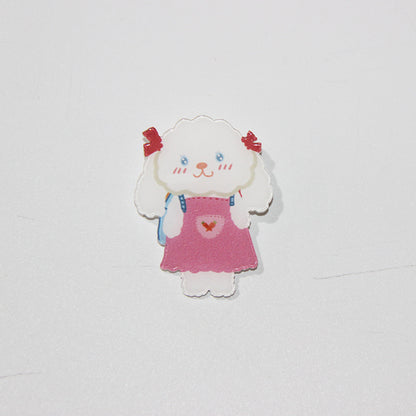 Student accessories acrylic brooch, creative cute cartoon brooch, personalized bag clothing accessories badge wholesale