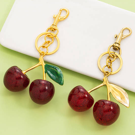 Cherry Keychain Multi-color Cherry Pendant Fashion Bag Pendant