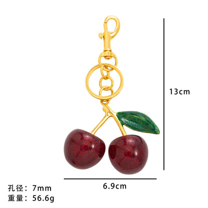 Cherry Keychain Multi-color Cherry Pendant Fashion Bag Pendant