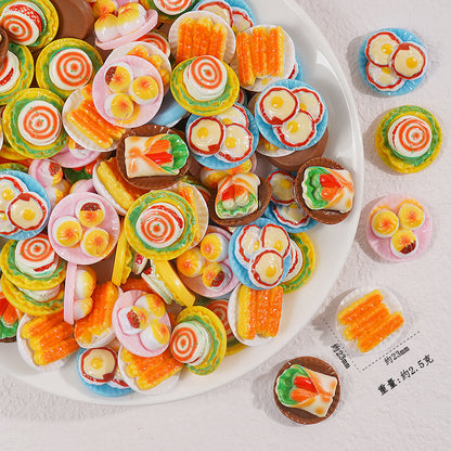 Edible game bread simulation miniature edible game ornament resin DIY jewelry accessories convenience store supermarket materials