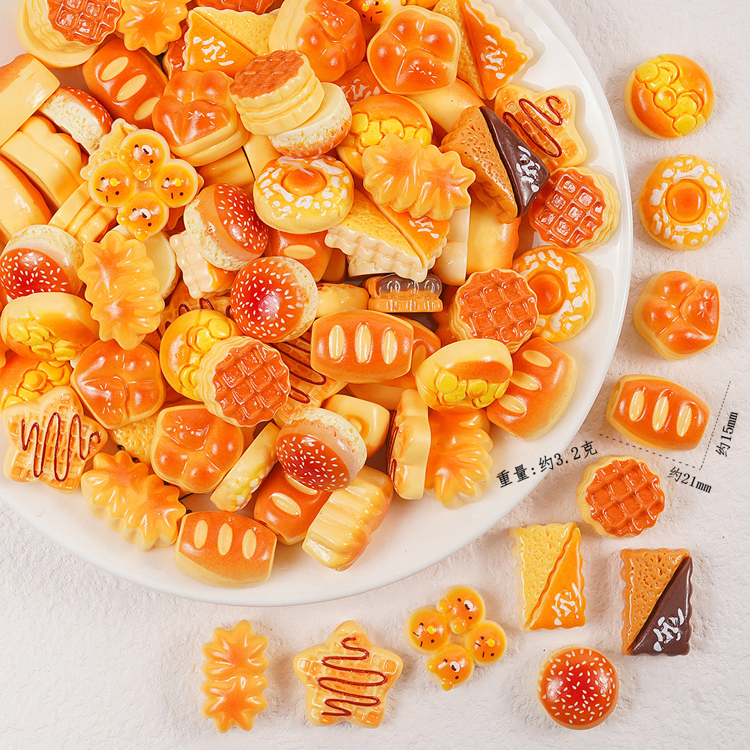 Edible game bread simulation miniature edible game ornament resin DIY jewelry accessories convenience store supermarket materials