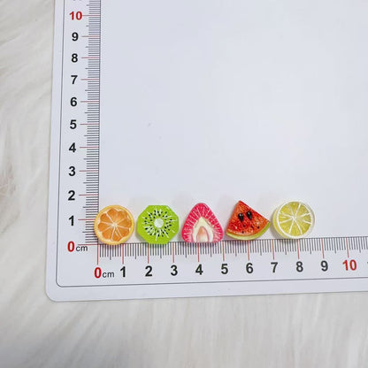 Simulated summer fruit slices DIY cream glue hairpin headband keychain shoe water cup resin accessories material