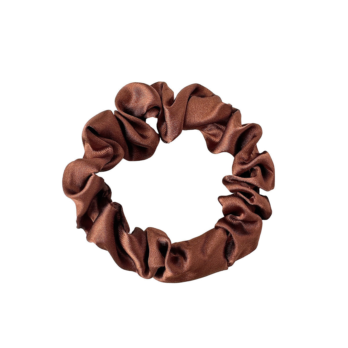 New Satin Cloth Art Large Intestine Hair Band, Simple High-end Hair Accessories, Solid Color Rubber Band, No Hair Rope