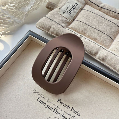 Flat Hair Clips for Women, French Design Flat Hair Claws, Secure Hold Inner Teeth Hair Claw Clips, Strong Hold No Slip Hair Barrettes For Lying Down Holiday Gifts