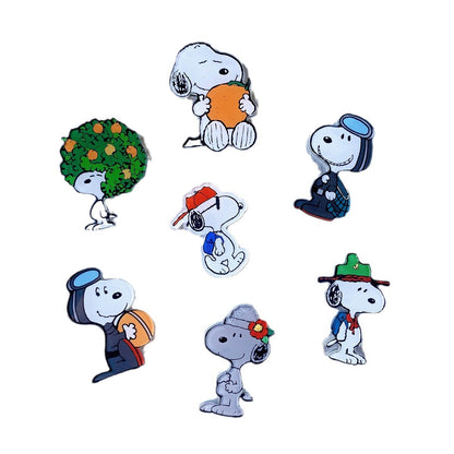 Cartoon refrigerator sticker cute eventful dog peripheral garden series soft magnetic kitchen decoration magnet