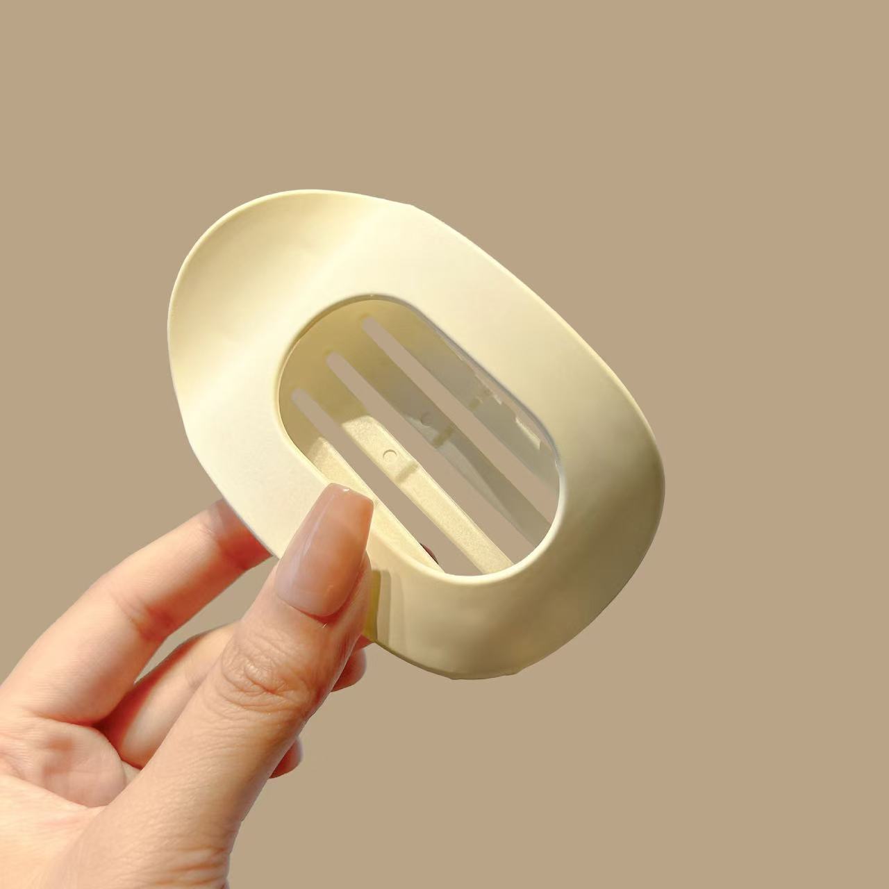 Flat Hair Clips for Women, French Design Flat Hair Claws, Secure Hold Inner Teeth Hair Claw Clips, Strong Hold No Slip Hair Barrettes For Lying Down Holiday Gifts