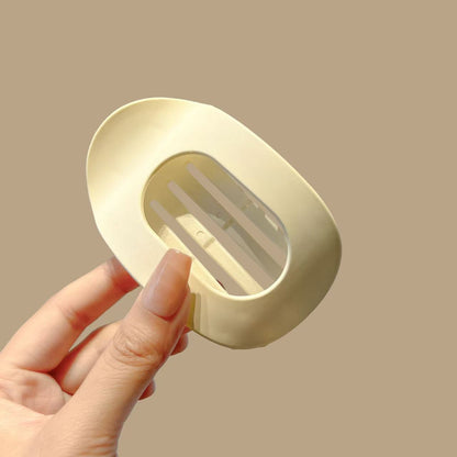 Flat Hair Clips for Women, French Design Flat Hair Claws, Secure Hold Inner Teeth Hair Claw Clips, Strong Hold No Slip Hair Barrettes For Lying Down Holiday Gifts