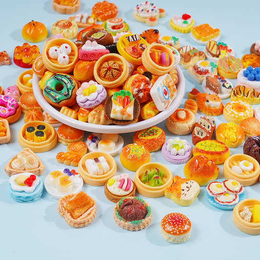 Edible game bread simulation miniature edible game ornament resin DIY jewelry accessories convenience store supermarket materials